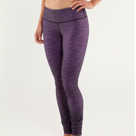 Lululemon Wunder Under Pant *Denim Reversible Slub Denim Tender Violet 6 - Picture 3 of 16